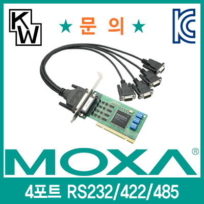 MOXA CP-114UL-DB9M 4포트 PCI RS232/422/485 시리얼카드(슬림PC겸용)
