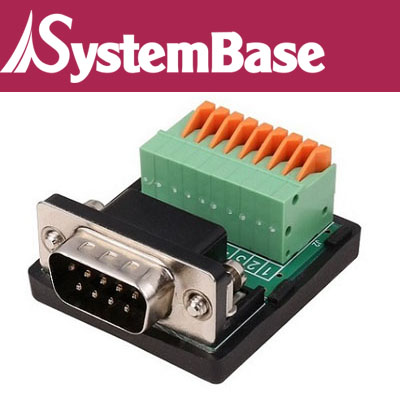 SystemBase(시스템베이스) DB9 Male to Terminal Block(터미널 블록)