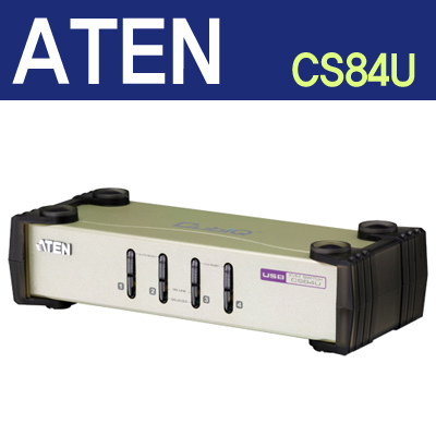 ATEN 4포트 PS/2-USB KVM 스위치 [CS84U]