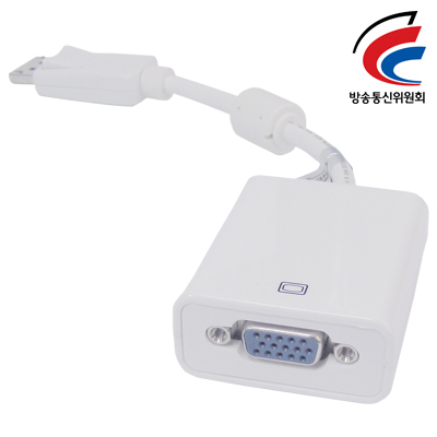 강원전자 넷메이트 DC-V2 (White) DisplayPort to VGA 젠더(White)