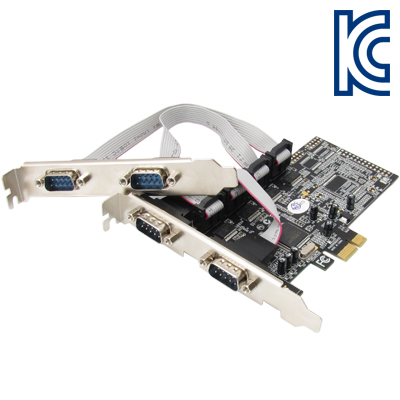 강원전자 넷메이트 4포트 PCI Express 시리얼카드(MOS)(슬림PC겸용)