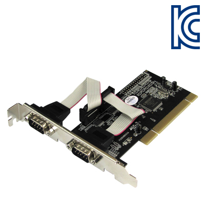 강원전자 넷메이트 2포트 PCI 시리얼카드(MOS)(슬림PC겸용)