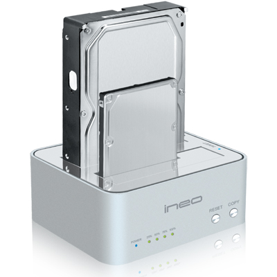 ineo I-NA321U Plus USB3.0 2Bay SSD/HDD Clone 도킹 스테이션(I-NA321U Plus/하드미포함)
