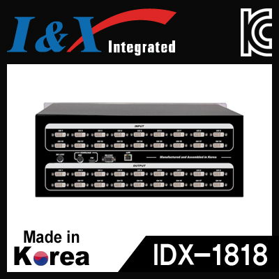 I&X(아이앤엑스) IDX-1818 국산 DVI 18:18 매트릭스 분배기
