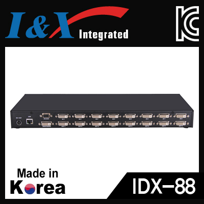 I&X(아이앤엑스) IDX-88 국산 DVI 8:8 매트릭스 분배기