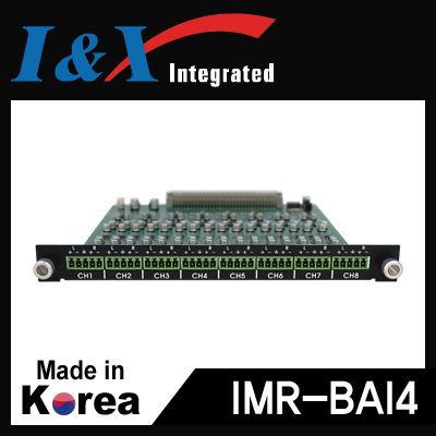 I&X(아이앤엑스) IMR-BAI4 오디오 4채널 입력 모듈