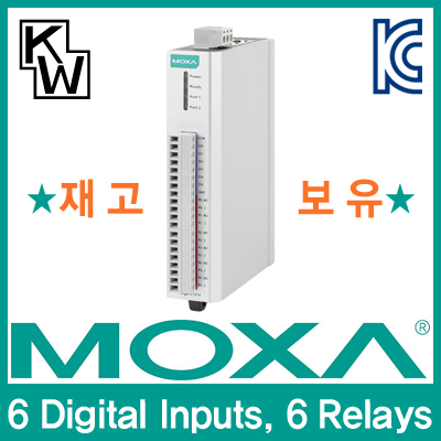 MOXA(모싸) ★재고보유★ ioLogik E1214 원격 I/O 제어기(6 Digital Inputs, 6 Relays)