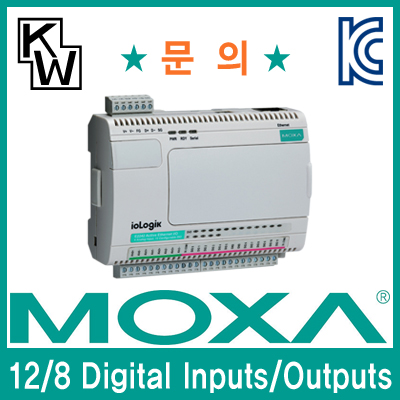 MOXA(모싸) ioLogik E2210 원격 I/O 제어기(12 Digital Inputs, 8 Digital Outputs)