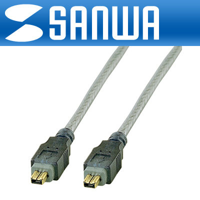 SANWA KB-13DV-1GPHK 최고급형 IEEE1394 4-4 케이블 1m