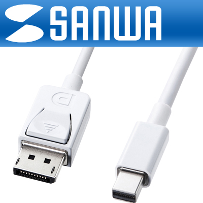 강원전자 산와서플라이 KC-DPM1W Mini DisplayPort to DisplayPort 1.2 케이블 1m