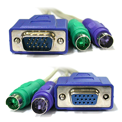 강원전자 넷메이트 SLIM KVM M/F-7M  Slim KVM 연장(RGB) 케이블 7m