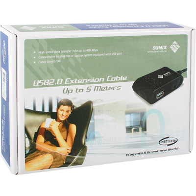 강원전자 넷메이트 USB2.0 리피터 확장 케이블 5m