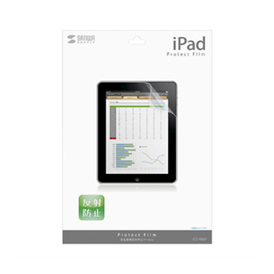 강원전자 산와서플라이 LCD-IPADF iPad 전용 반사방지 액정보호필름