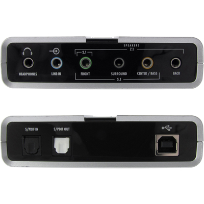 강원전자 넷메이트 M-330 7.1채널 USB2.0 사운드 박스(S/PDIF 지원)