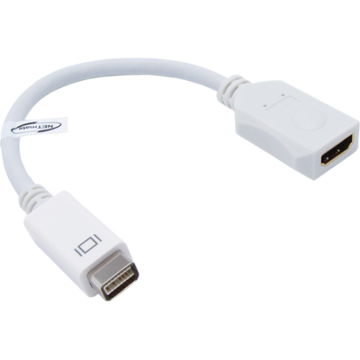 강원전자 넷메이트 DC-H1 (White) Mini DVI to HDMI 젠더