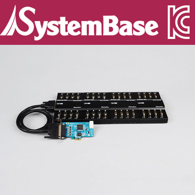 SystemBase(시스템베이스) 32포트 RS-232 PCI Express 시리얼 카드 Male(슬림PC/패널포함)
