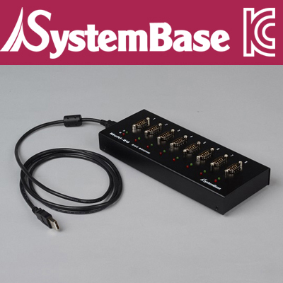 SystemBase(시스템베이스) 8포트 USB 시리얼통신 어댑터, RS232 컨버터 Male