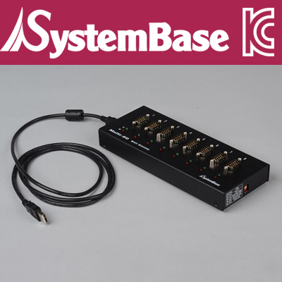 SystemBase(시스템베이스) 8포트 USB 시리얼통신 어댑터, RS422/RS485 컨버터 Female