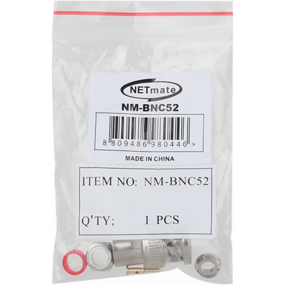 강원전자 넷메이트 BNC 3C 조립형 커넥터(50ohm/6 Piece Set/낱개) NM-BNC52