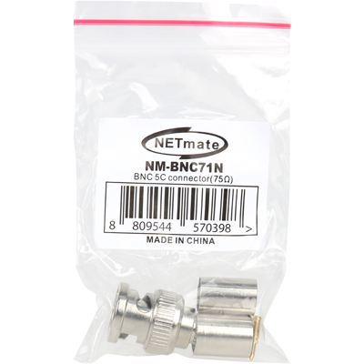 강원전자 넷메이트 BNC 5C 압착 커넥터(75ohm/낱개)