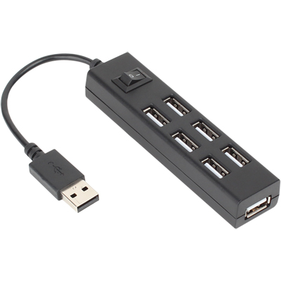 강원전자 넷메이트 NM-BY208 USB2.0 7포트 허브 (유·무전원)
