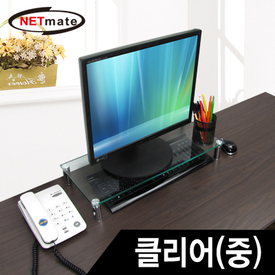 강원전자 넷메이트 NM-GCD02 다용도 강화유리 받침대(클리어/중)