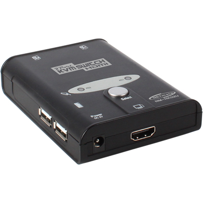 강원전자 넷메이트 NM-HK02U HDMI KVM 2:1 스위치(USB/케이블 포함)
