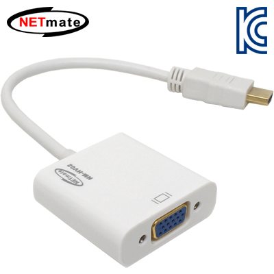 강원전자 넷메이트 HDMI to VGA(RGB)+Stereo 컨버터(케이블 타입/무전원)