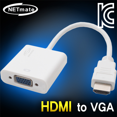 강원전자 넷메이트 NM-HV03 HDMI to VGA(RGB) 컨버터(케이블 타입)