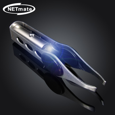 NETmate NM-KHT024 LED 라이트 다용도 핀셋(족집게) 96mm