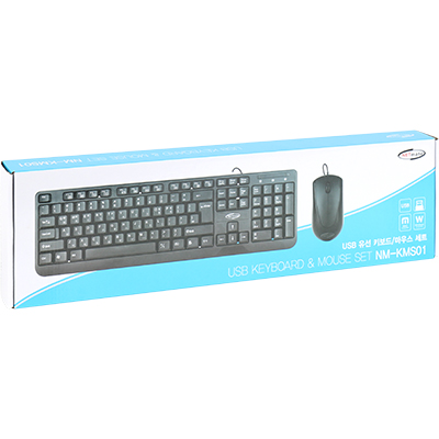 강원전자 넷메이트 USB 유선 키보드·마우스 세트