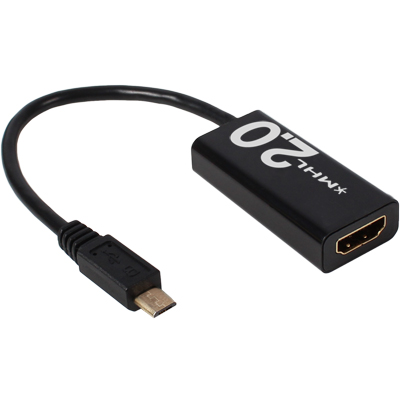 강원전자 넷메이트 NM-MHL220 MHL2.0(11핀) to HDMI 컨버터(리모트 컨트롤 지원)