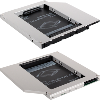 강원전자 넷메이트 NM-ODD01 노트북 ODD 슬롯 전용 2.5" SSD/HDD 케이스(9.5mm/하드미포함)