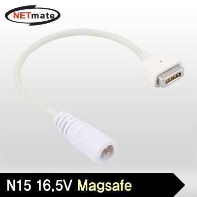 강원전자 넷메이트 NM-PA8151 차량용 노트북 충전 아답터 교체용 잭(N15 16.5V Magsafe)