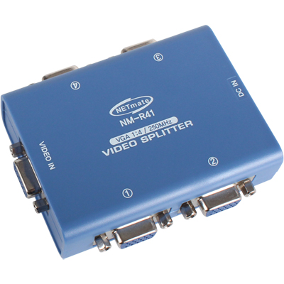 강원전자 넷메이트 VGA(RGB) 1:4 모니터 분배기(250MHz)