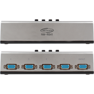 강원전자 넷메이트 NM-RS41 VGA(RGB) 4:1 수동선택기(벽걸이형/가이드 포함)
