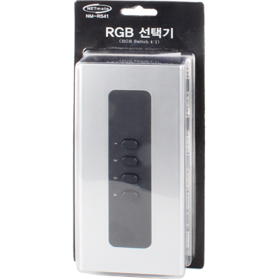 강원전자 넷메이트 VGA(RGB) 4:1 수동선택기(벽걸이형/가이드 포함)