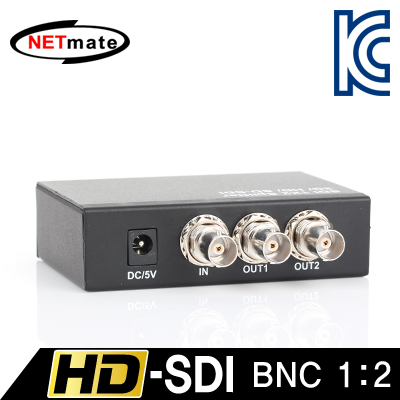 강원전자 넷메이트 HD-SDI 지원 BNC 1:2 분배기