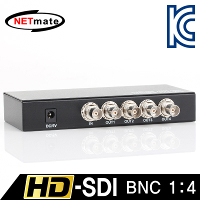 강원전자 넷메이트 HD-SDI 지원 BNC 1:4 분배기
