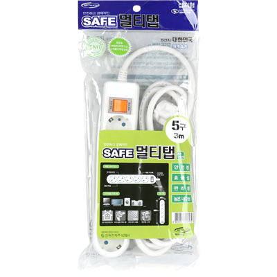 강원전자 넷메이트 SAFE 멀티탭 5구 접지 3m