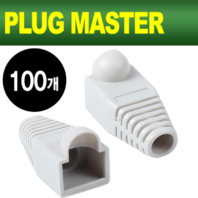 강원전자 플러그마스터 RJ-45 통부트(6mm/그레이/100개)