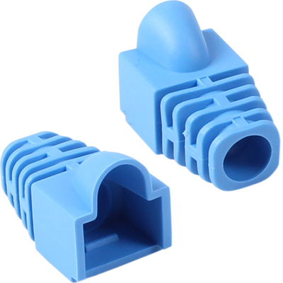 강원전자 플러그마스터 RJ-45 CAT.6 통부트(7mm/블루/100개)
