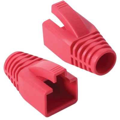 강원전자 플러그마스터 RJ-45 CAT.7/6A 통부트(8mm/레드/100개)