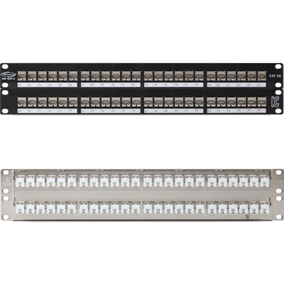 강원전자 넷메이트 NM-SUP12 CAT.5E STP 48포트 키스톤잭 판넬(2U)