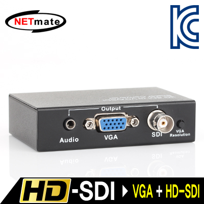 NETmate NM-SVS2 HD-SDI to VGA + HD-SDI 컨버터(100m/200m/300m)