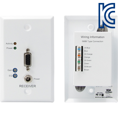 강원전자 TNT NM-TNT01 월 플레이트 VGA 1:1 리피터(110 IDC)(300m).