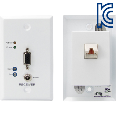 강원전자 TNT 월 플레이트 VGA 1:1 리피터(RJ-45)(300m)
