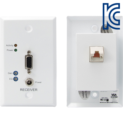 강원전자 TNT NM-TNT02 월 플레이트 VGA 1:1 리피터(RJ-45)(300m).