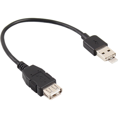 강원전자 TNT 모바일 USB OTG 2 in 1 케이블 0.2m NM-TNT101