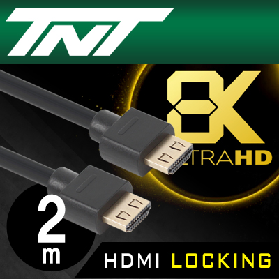 강원전자 TNT 8K 지원 HDMI 락킹 케이블 2m NM-TNT113